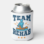 チームレハブフィジカルセラピーセラピストスクワッドスタッフ 缶クーラー (缶正面)