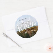 チームレーズンステッカー ラウンドシール (封筒)