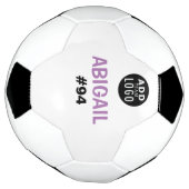 チームロゴパーソナライズされたを追加する サッカーボール (回転)