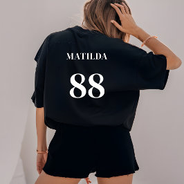 チームロパーソナライズされたゴ名番号スポモダンート Tシャツ