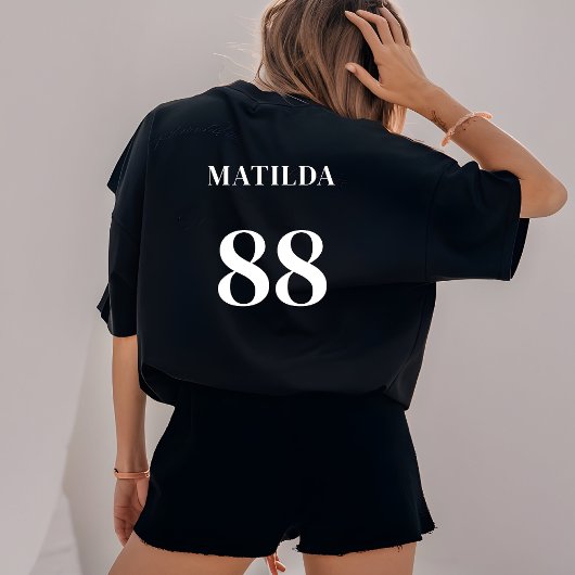 チームロパーソナライズされたゴ名番号スポモダンート Tシャツ