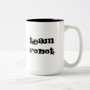 チームロボットマグは行きます ツートーンマグカップ