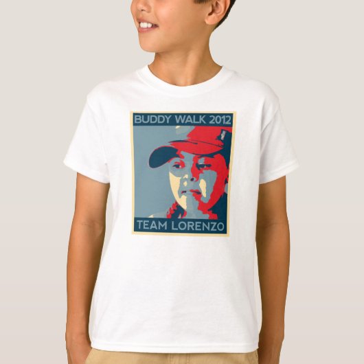 チームロレンツォの子供のT Tシャツ (正面)