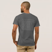 チームワイシャツ! (人の無地のなデザイン) Tシャツ (裏面フル)