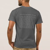 チームワイシャツ! (人の無地のなデザイン) Tシャツ (裏面)