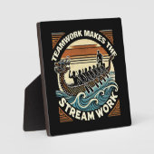 チームワークがストリームワークを作るドラゴンボートレース フォトプラーク (正面)