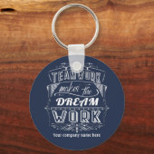 チームワークが夢の仕事をする キーホルダー (正面)