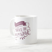 チームワークが夢の仕事をする コーヒーマグカップ (正面左)