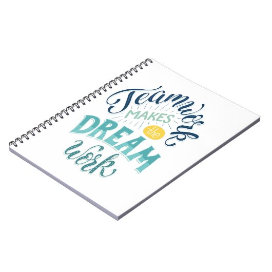 チームワークが夢の仕事をする ノートブック (左側)