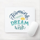 チームワークが夢の仕事をする マウスパッド (マウス)
