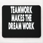 チームワークが夢の仕事をする マウスパッド (正面)