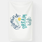 チームワークが夢の仕事をする 横断幕 (縦)