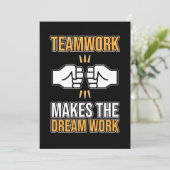 チームワークが夢の仕事を従業員に感謝G サンキューカード (スタンド正面)