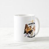 チームワークが夢を作るマグカップ コーヒーマグカップ (正面右)