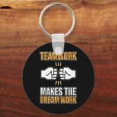 チームワークが夢を作る社員評価G キーホルダー (正面)