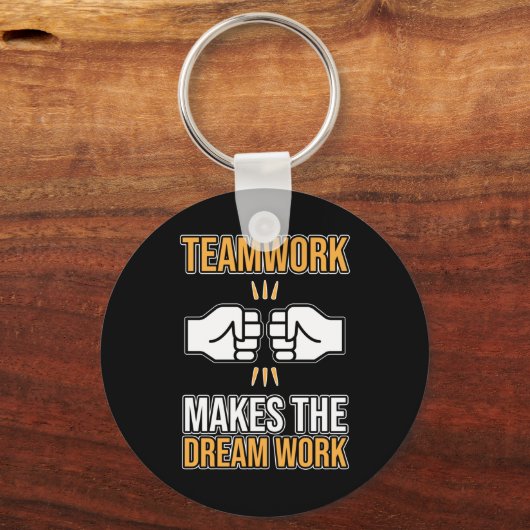 チームワークが夢を作る社員評価G キーホルダー (正面)