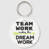 チームワークが夢を実現 キーホルダー (正面)