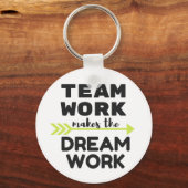 チームワークが夢を実現 キーホルダー (正面)