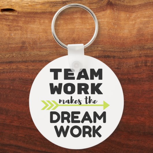 チームワークが夢を実現 キーホルダー (正面)