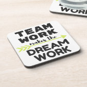 チームワークが夢を実現 コースター (左側)