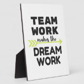 チームワークが夢を実現 フォトプラーク (側面)