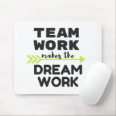 チームワークが夢を実現 マウスパッド (マウス)