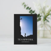 チームワークが忍耐のはやる気を起こさせるがき ポストカード (スタンド正面)