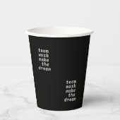 チームワークでドリームコレクションを作る 紙コップ (正面)