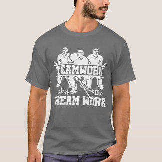 チームワークで夢の仕事をスポーツプレーヤーアイスへ Tシャツ