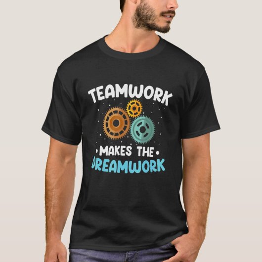 チームワークで夢を叶える チームワーク2 Tシャツ (正面)