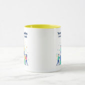 チームワークで夢を叶える マグカップ (中央)