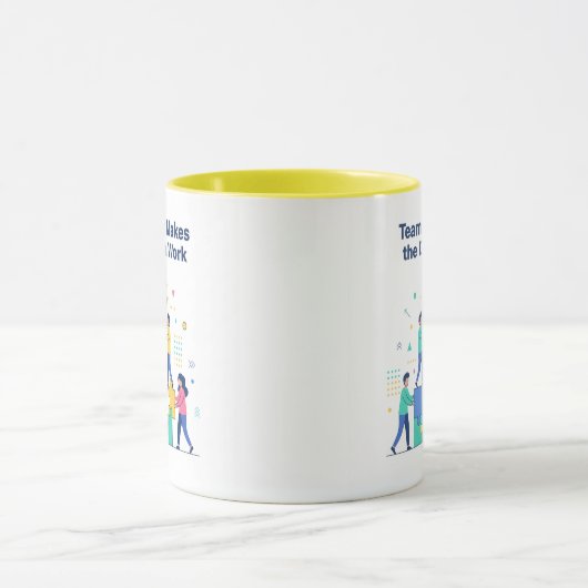 チームワークで夢を叶える マグカップ (中央)