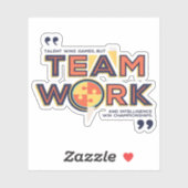 チームワークとインテリジェンスの獲得選手権 シール (シート)