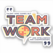 チームワークとインテリジェンスの獲得選手権 シール (正面)