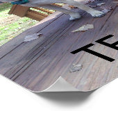 チームワークのポスター!パグが一緒に働いてる! ポスター (角)