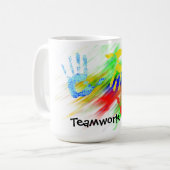 チームワークのマグ コーヒーマグカップ (正面左)