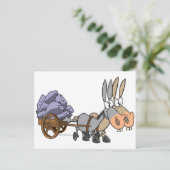 チームワークのロバのミューターン ポストカード (スタンド正面)