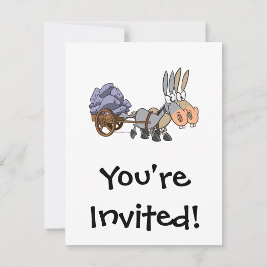 チームワークのロバのミューターン 招待状 (正面)