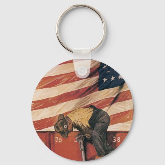 チームワークの勝利 キーホルダー (正面)