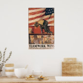 チームワークの勝利 ポスター (キッチン)