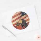 チームワークの勝利 ラウンドシール (封筒)