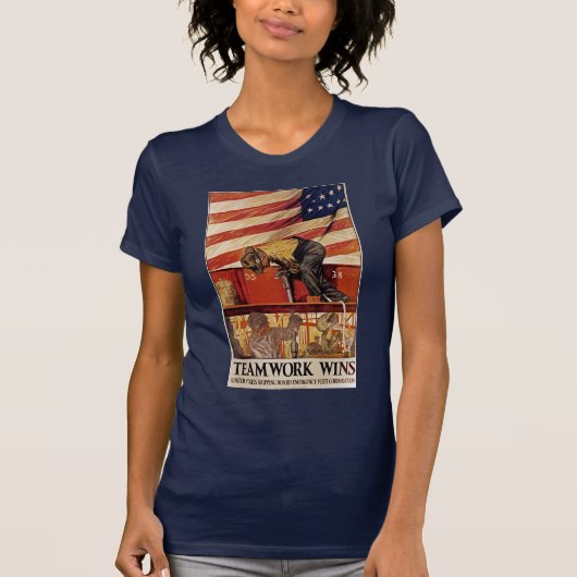 チームワークの勝利 Tシャツ (正面)