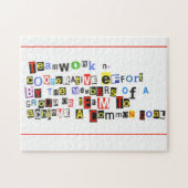 チームワークの定義 ジグソーパズル (横)