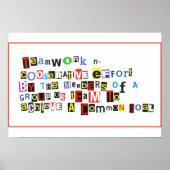 チームワークの定義 ポスター (正面)