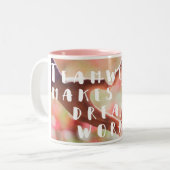 チームワークの引用文のコーヒー・マグ ツートーンマグカップ (正面左)