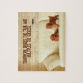 「チームワークの成功」感動的引用文 ジグソーパズル (縦)