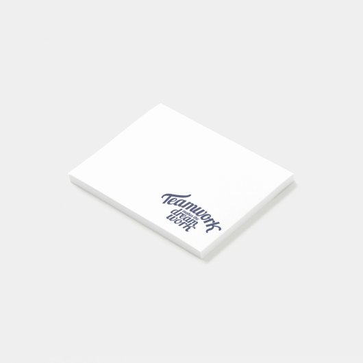 チームワークは夢の仕事をブログに投稿する ポストイット (アングル)