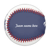 チームワークは夢をチーム名のボールにする 野球ボール (正面左)