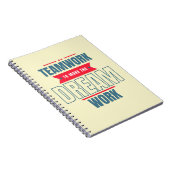 チームワークやる気を起こさせるオフィスがギフトを提供 ノートブック (右側)