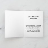 チームワークやる気を起こさせるカード カード (内部)